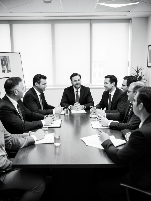Reunião executiva em andamento